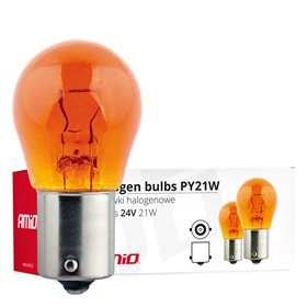 Żarówki halogenowe PY21W BA15s 24V 21W AMBER 10szt. (E8)