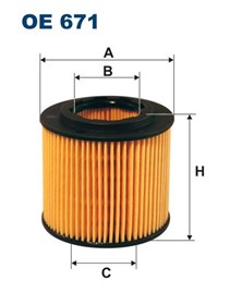 OE671 FILTR OLEJU SKODA FABIA